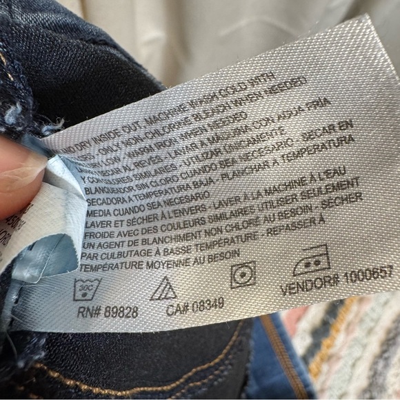 Nine West Blue Jeggings Medium Wash Elastic Waistband Size 12 - Picture 13 of 15